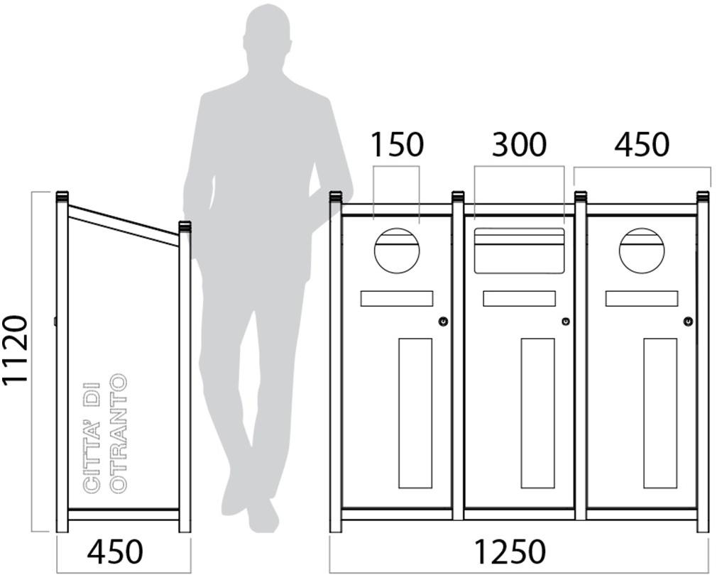 Lazzari Урна из оцинкованного листа для улицы sun-id-1381329 - Вид №2