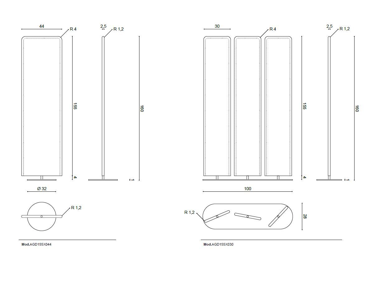 Звукопоглощающая модульная панель из полиэфирного волокна Ares Line Airgraf ARCH-00037234 - Вид №2