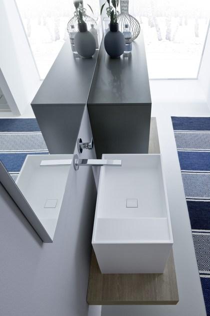 Ideagroup Лаковая тумба под умывальник с зеркалом Nyù sun-id-1506878 - Вид №3