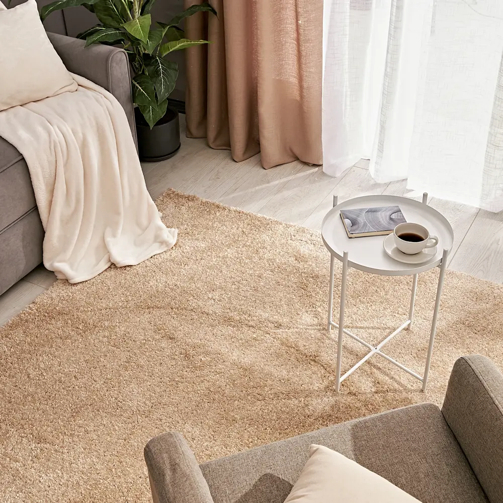 Ковер Kreaforta Shaggy Bosfor 200x300 см бежевый 89394331 STLM-1514455