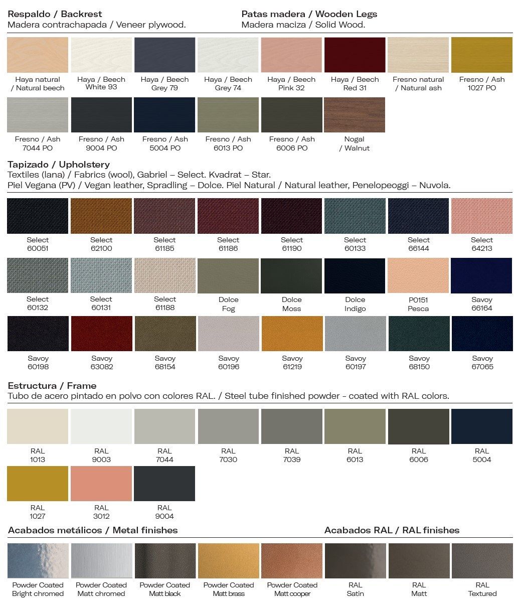 Мягкий стул с тканевой обивкой и деревянными ножками Vergés Cistell Slim ARCH-00148140 - Вид №3