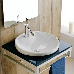 8008 Накладная раковина под столешницу  овальная Scarabeo Ceramiche