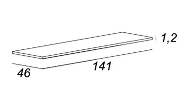 Мебель для ванной CEZARES BELLAGIO 140 Black&Gold Stone - Вид №8