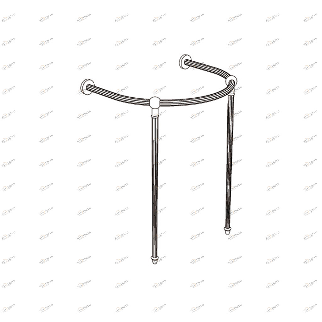 WS-8862 WS-8862 Держатель для полотенец Chateaudun, точеный БАССЕЙНЫ Cristal & Bronze BASINS