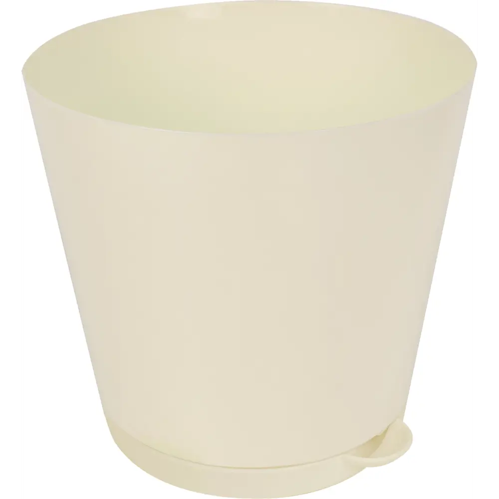 Горшок цветочный Ingreen Easy Grow ø20 h18.2 см v3.8 л пластик сливочный STLM-2126444 - Вид №2