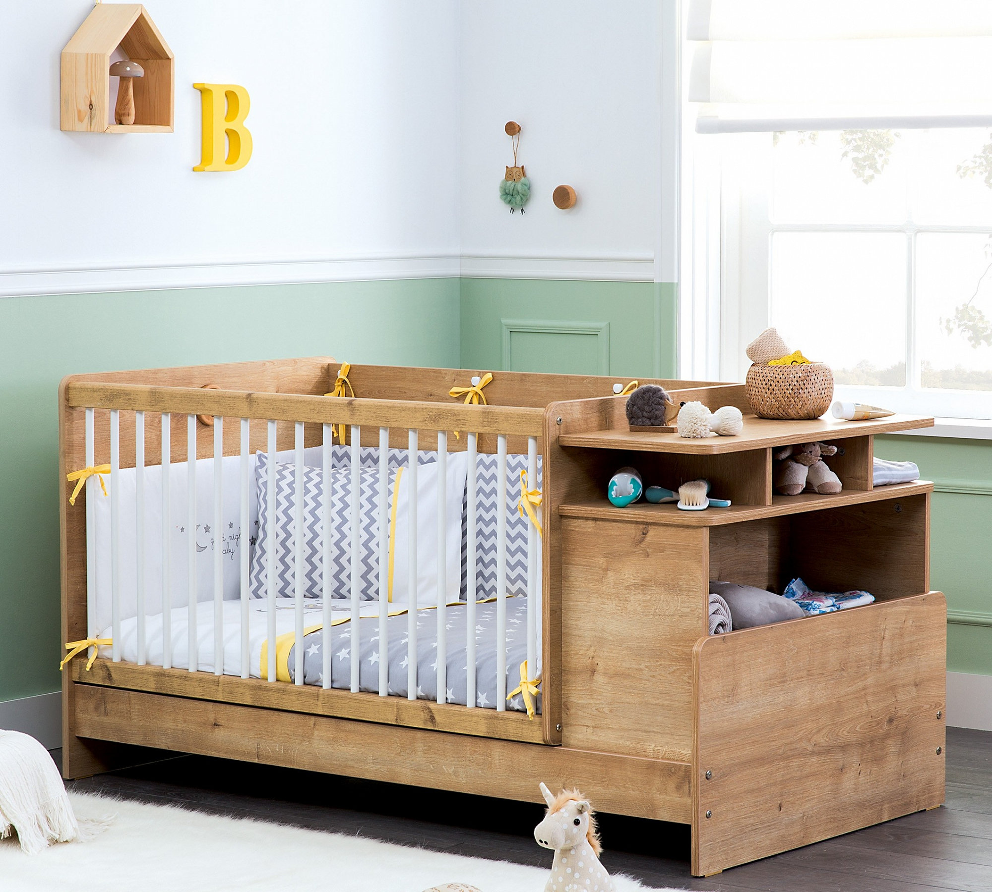 Комплект детского постельного белья для кроватки 70х110 см серый Happy Nights CILEK  00-3832511 Серый Santreyd  - Вид №4