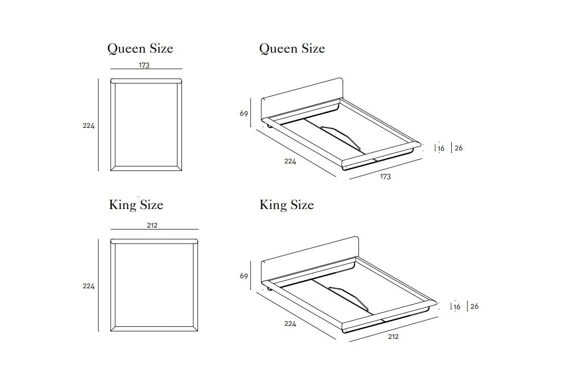 Двуспальная кровать с мягким изголовьем Living Divani Avalon ARCH-00120320 - Вид №8