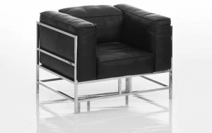 brühl Кожаное кресло с салазками и подлокотниками Easy pieces