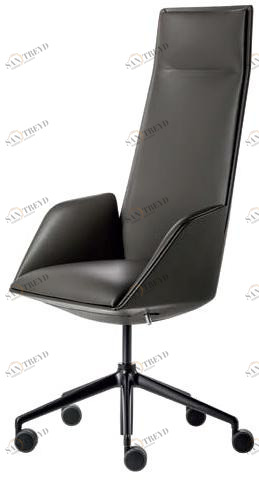 Poltrona Frau Кресло руководителя в коже с 5 спицами на колесах L'ufficio - poltrone ufficio sun-id-1480742