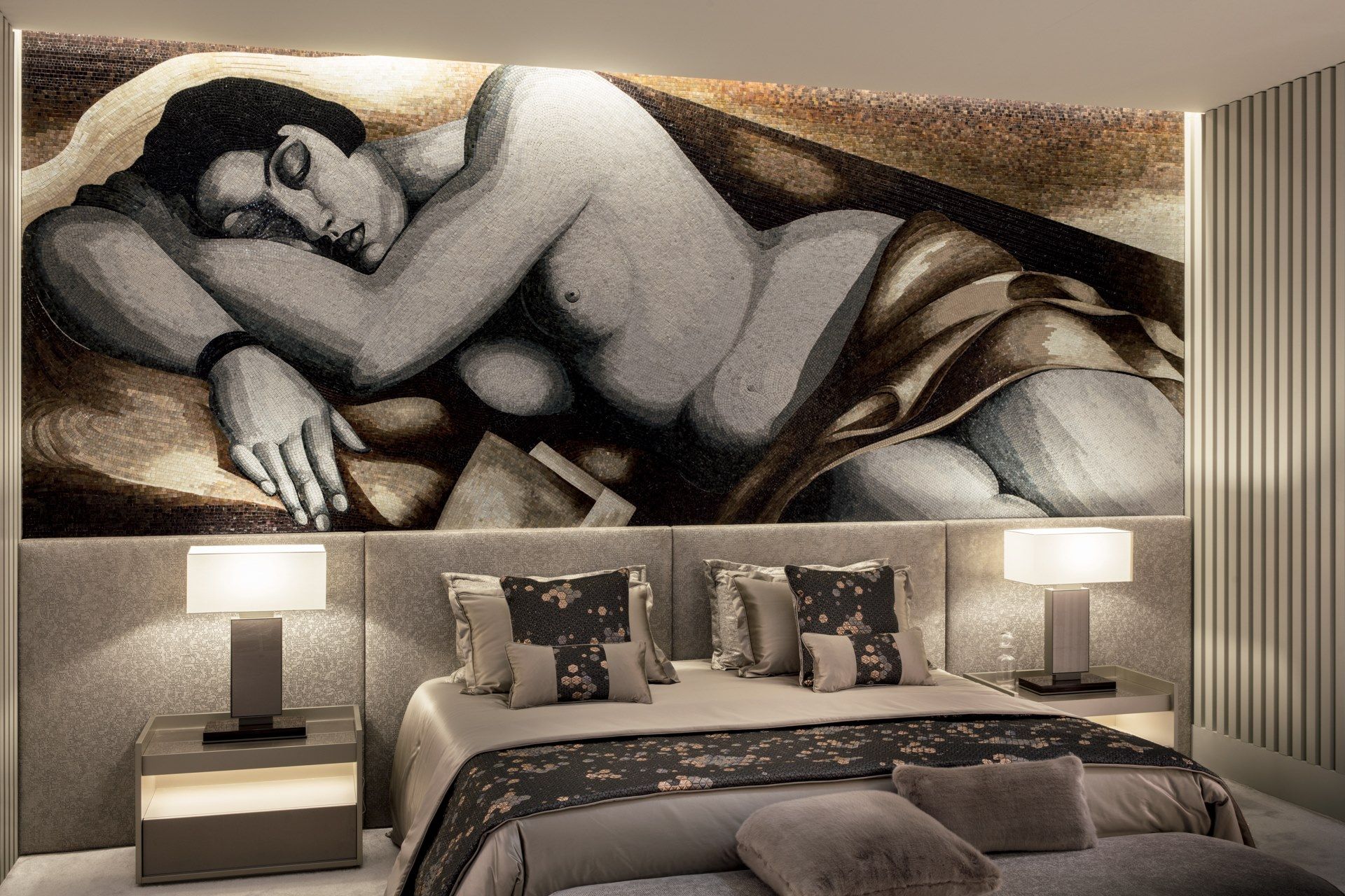 Мягкая скамейка из ткани Sicis PEGGY ARCH-00104293 - Вид №3