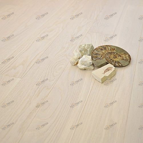 Инженерная доска Coswick Бражированная Белый Иней 127мм Шелковое Масло Дуб Селект с брашью (Текстурированная) 600…2100х127 мм 11541258