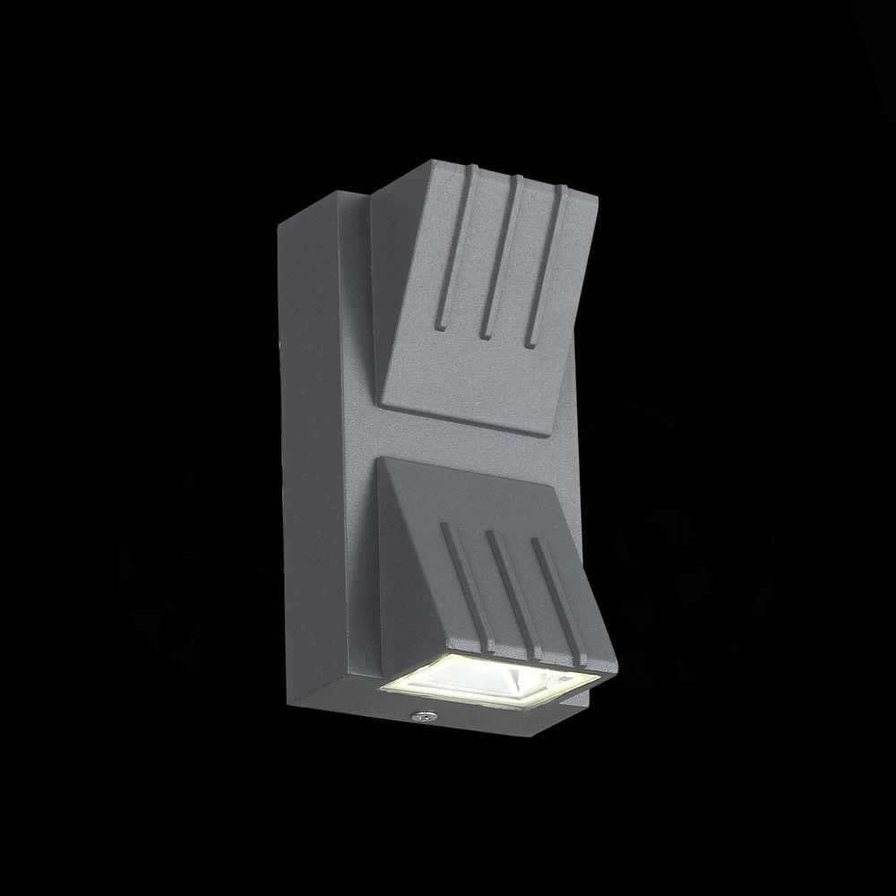 Уличный настенный светодиодный светильник ST Luce Smuso SL092.701.02 ST LUCE SMUSO 272518 Серый  - Вид №2