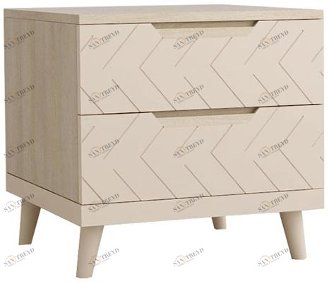 1394 Тумба прикроватная Сканди Жемчужно-белый R-HOME 4009268h_Жемчуг