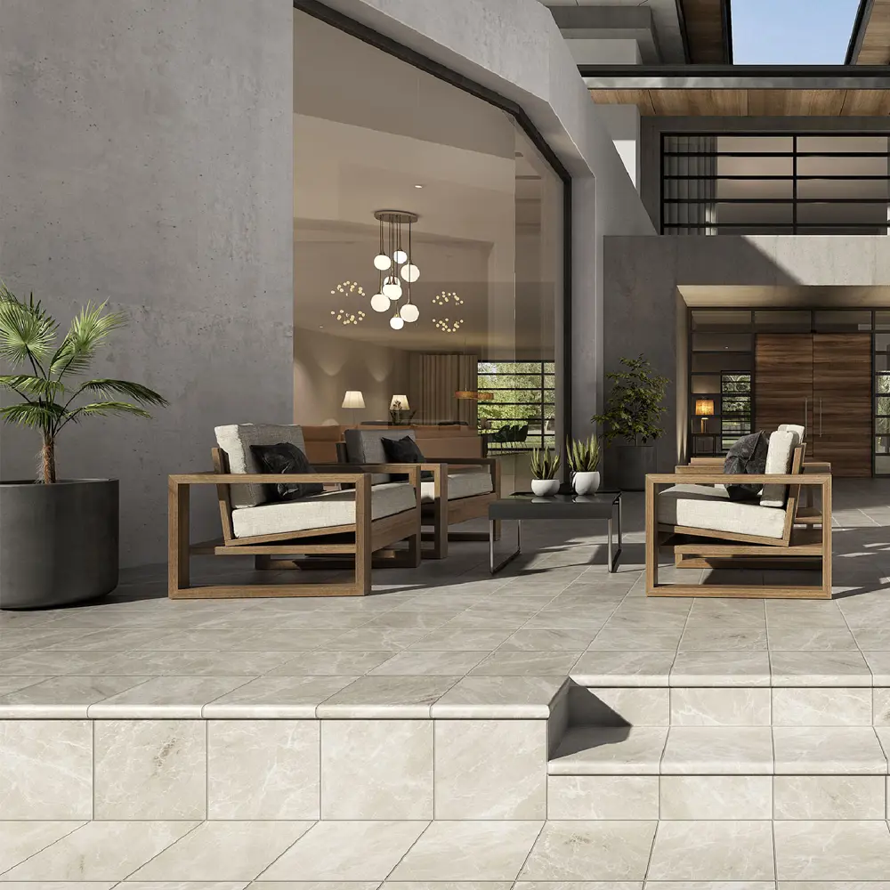 Santreyd Ступень угловая Nevada Limestone 33×33 см бежевая 88945136 STLM-0947142