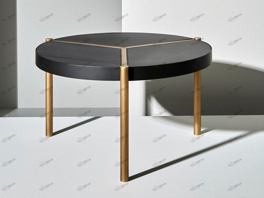 VeniceM Низкий круглый латунный журнальный столик Urban sun-id-1503666