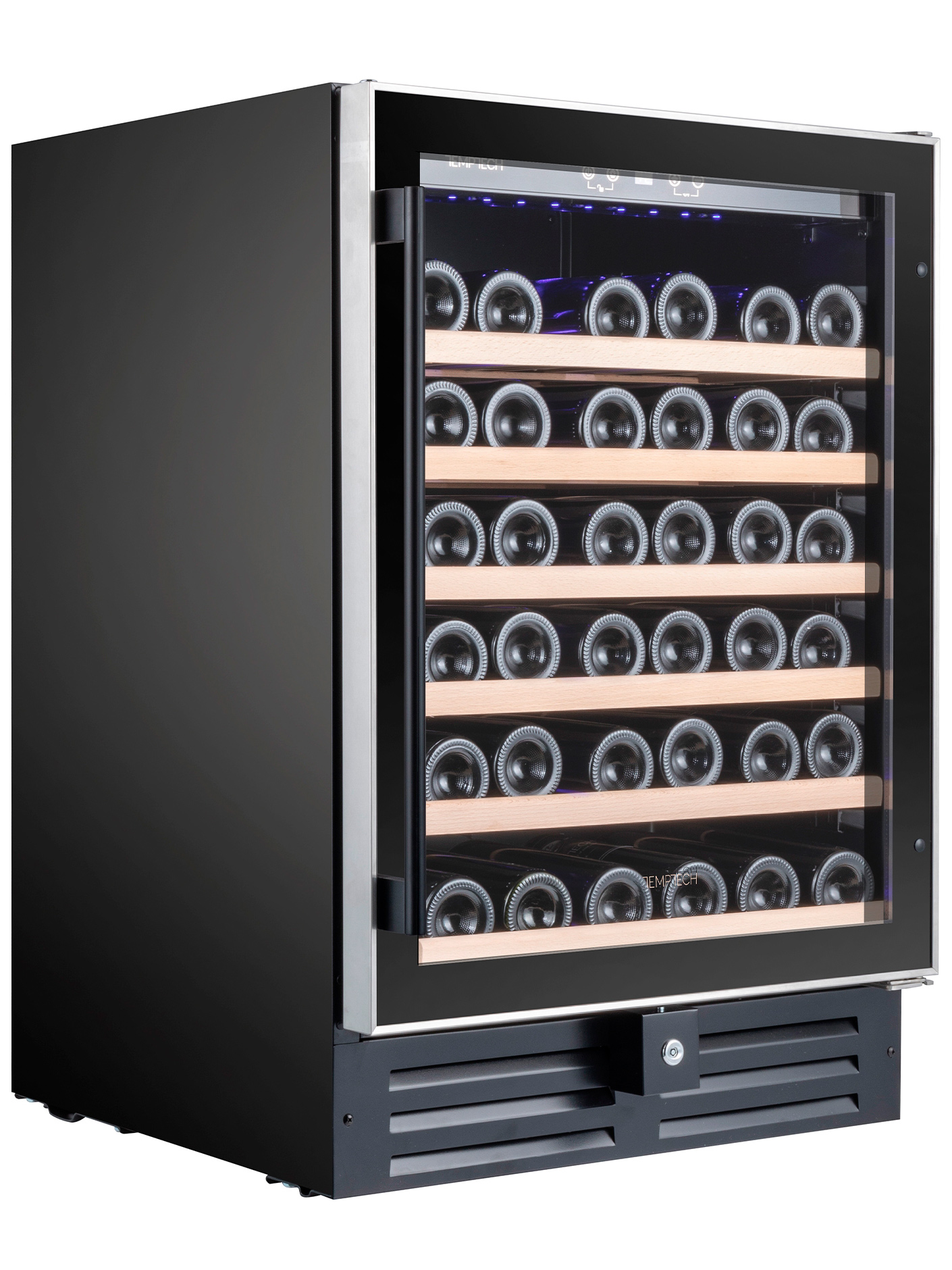 5360099 Винный шкаф Temptech WPQ60SCB серебристый, черный STDN-0024964 - Вид №3