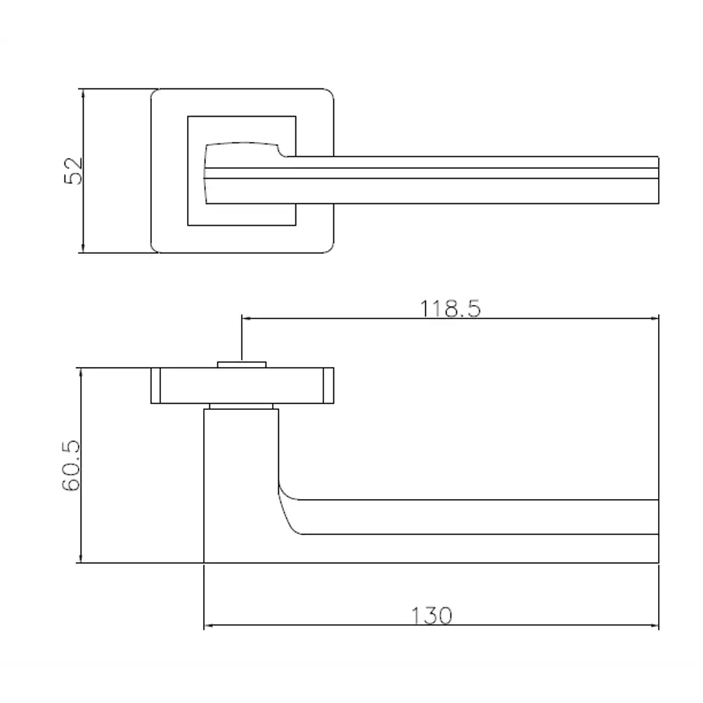 Дверные ручки Edson Graphite с запорным механизмом 85166716 STLM-0059300 - Вид №3