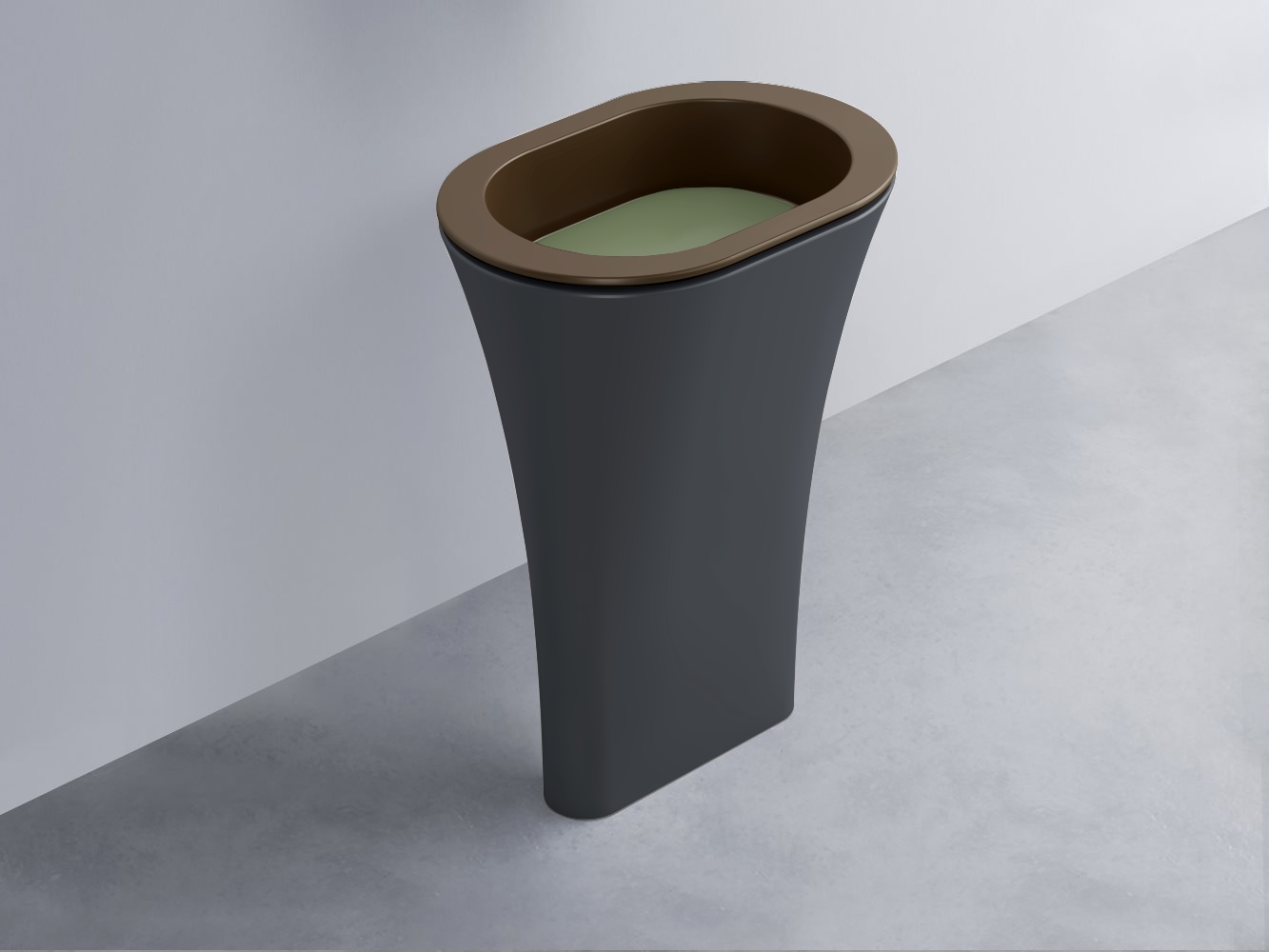 AMLA65-CA+AMPILO-AG+AMCOLO-BA Раковина Amedeo Ovale отдельностоящая cielo Enjoy + Amedeo Ceramica Cielo