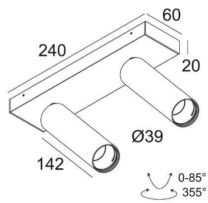 Регулируемый светодиодный прожектор Deltalight Spy ARCH-00052357 - Вид №6