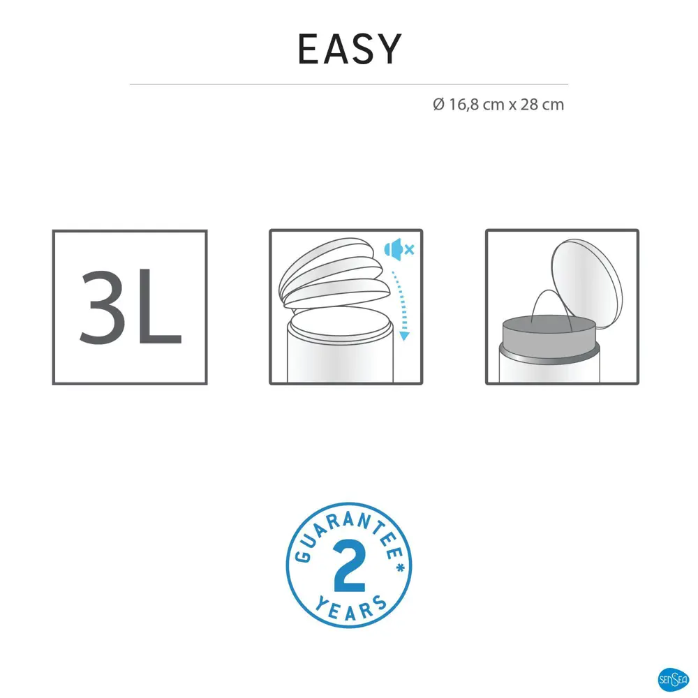 Контейнер для мусора Sensea Easy 3 л цвет жёлтый 82255843 STLM-2005878 Без серии - Вид №8