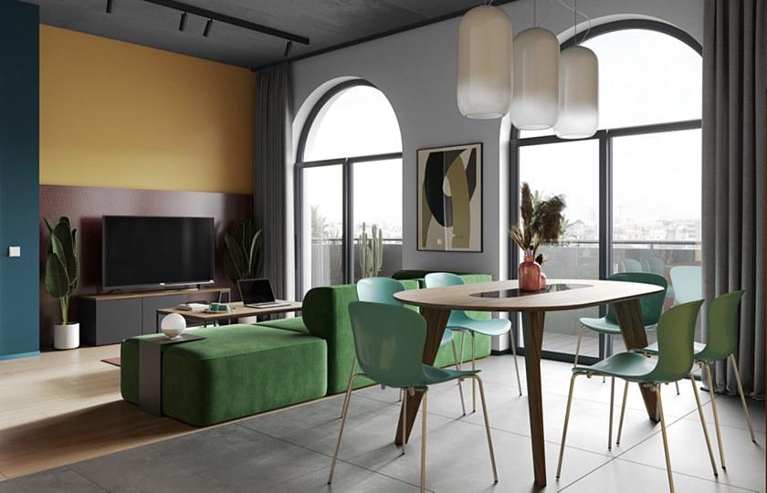 TemaHome Тумба под ТВ с распашными дверцами Albi sun-id-1462648 - Вид №9