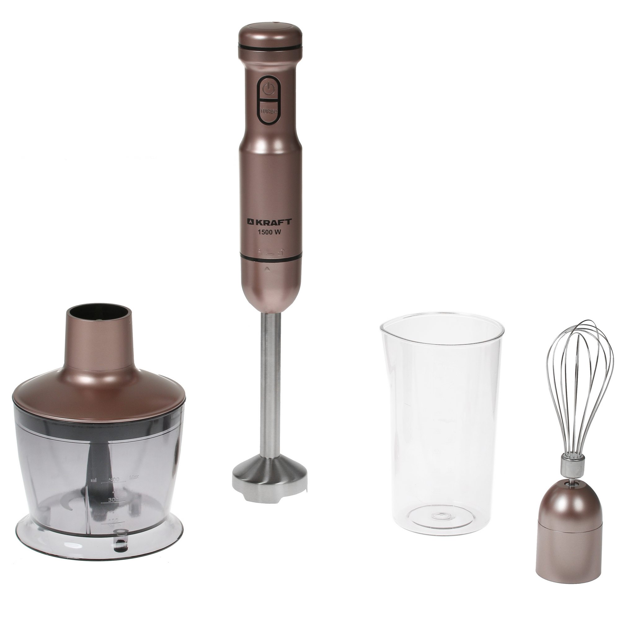 5371090 Блендер погружной Kraft KF-HB1544GLRB розовый STDN-0032332