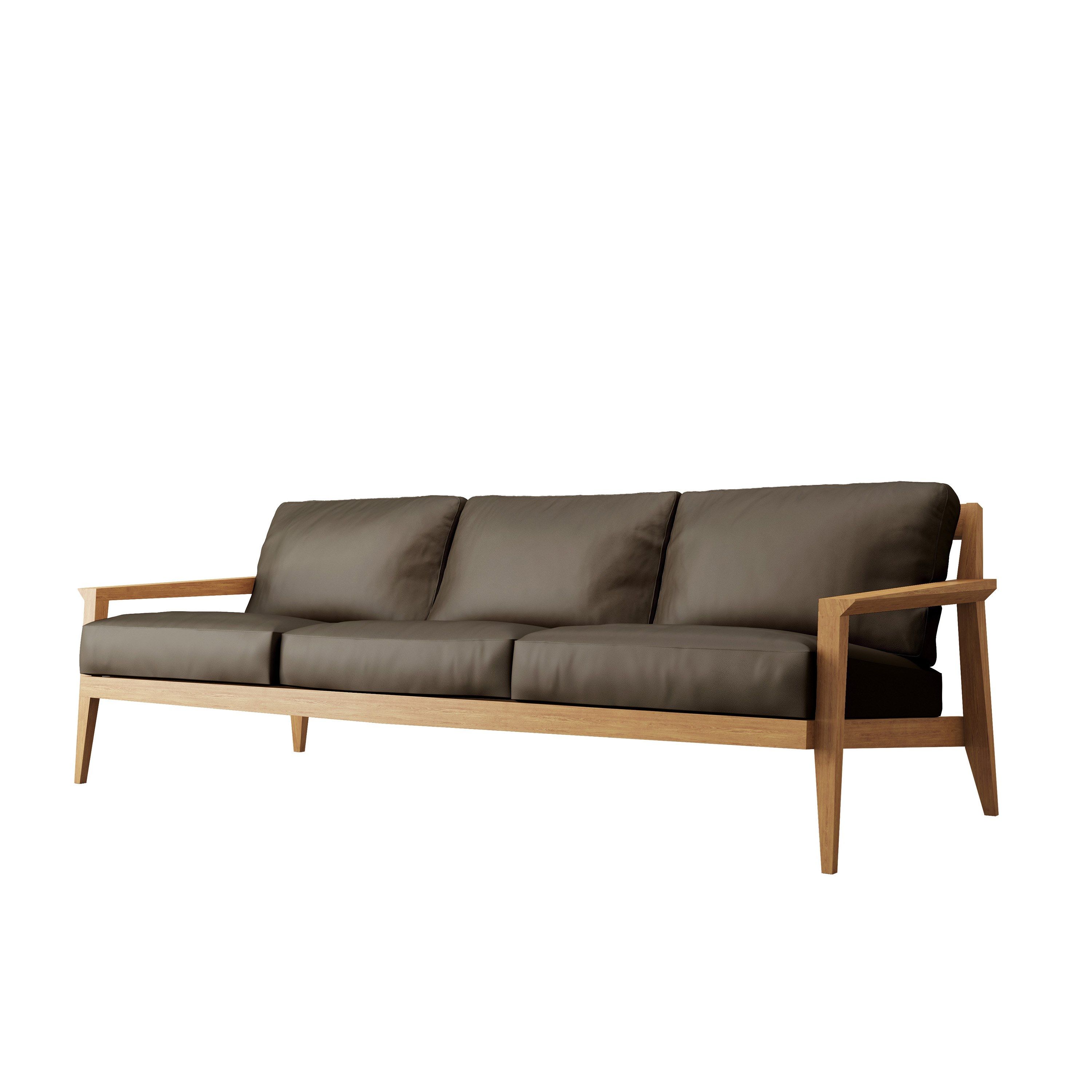 3-местный кожаный диван Case Stanley ARCH-00103406 - Вид №9