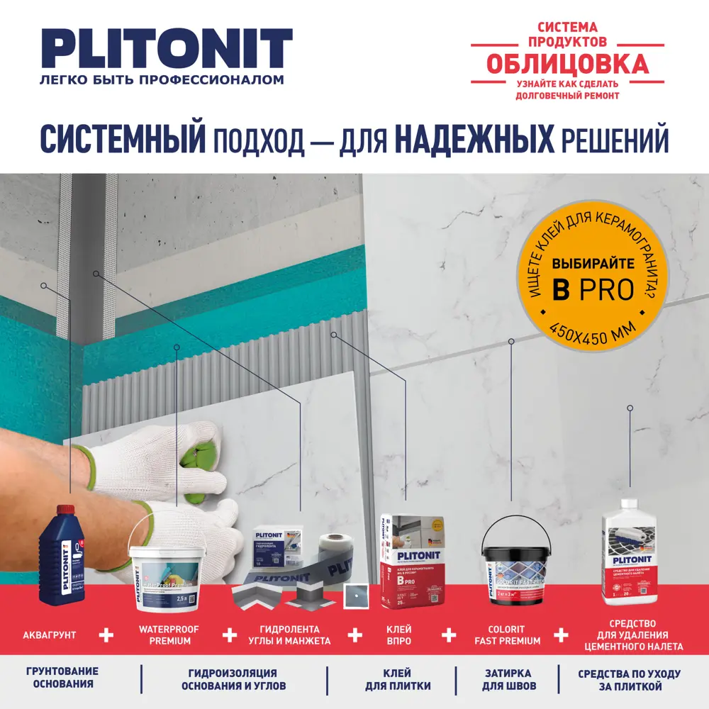 Средство для удаления цементного налета Plitonit 1 л до 20 м² STLM-2043384 - Вид №3