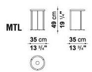 B&B Italia Круглый журнальный столик из мрамора Mera sun-id-1381824 - Вид №8