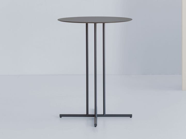 Высокий круглый садовый стол из HPL и металла Potocco Graphic ARCH-00127160 - Вид №2