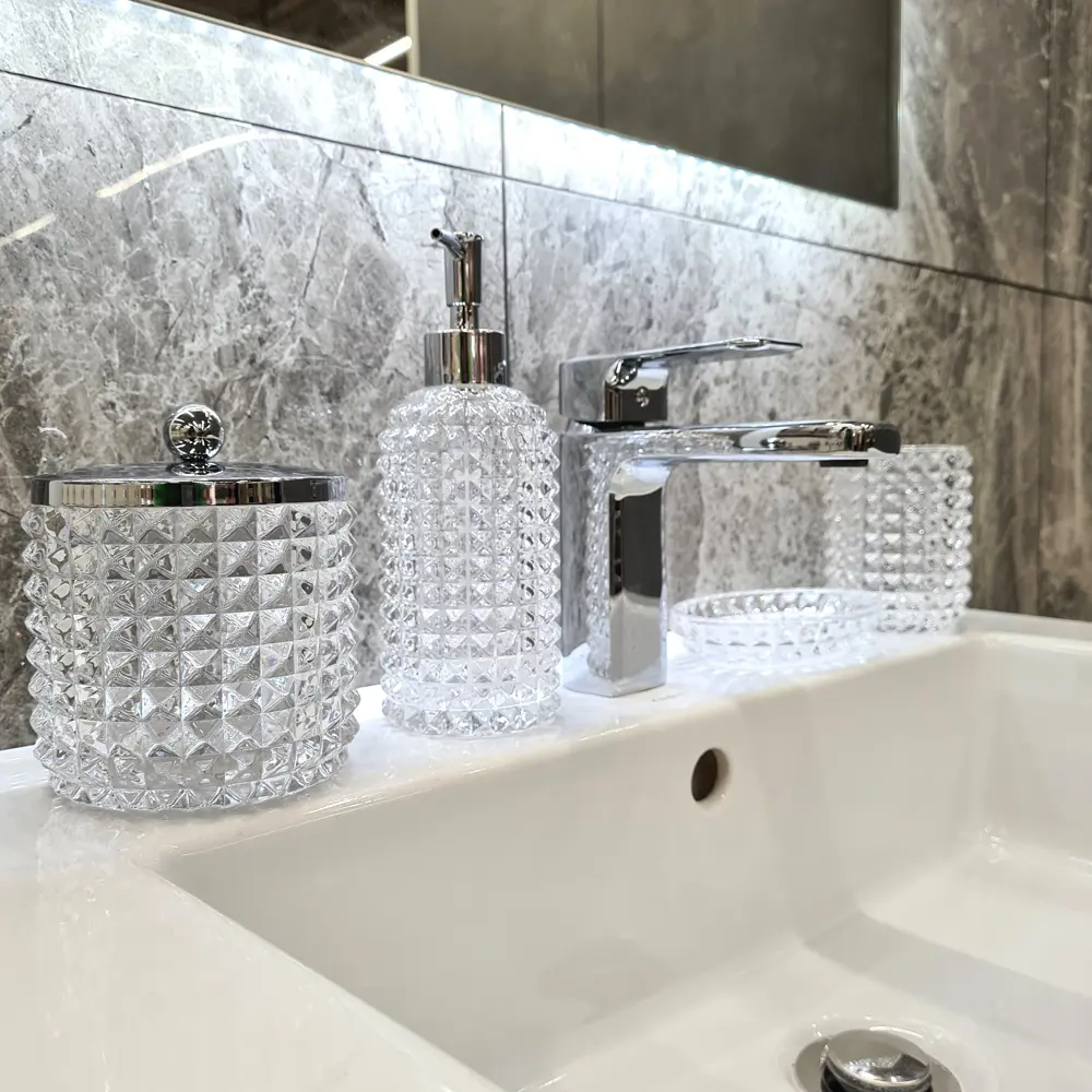 PROFFI HOME Стеклянный контейнер для ватных палочек с крышкой 85323538 Glass STLM-0061370 - Вид №6