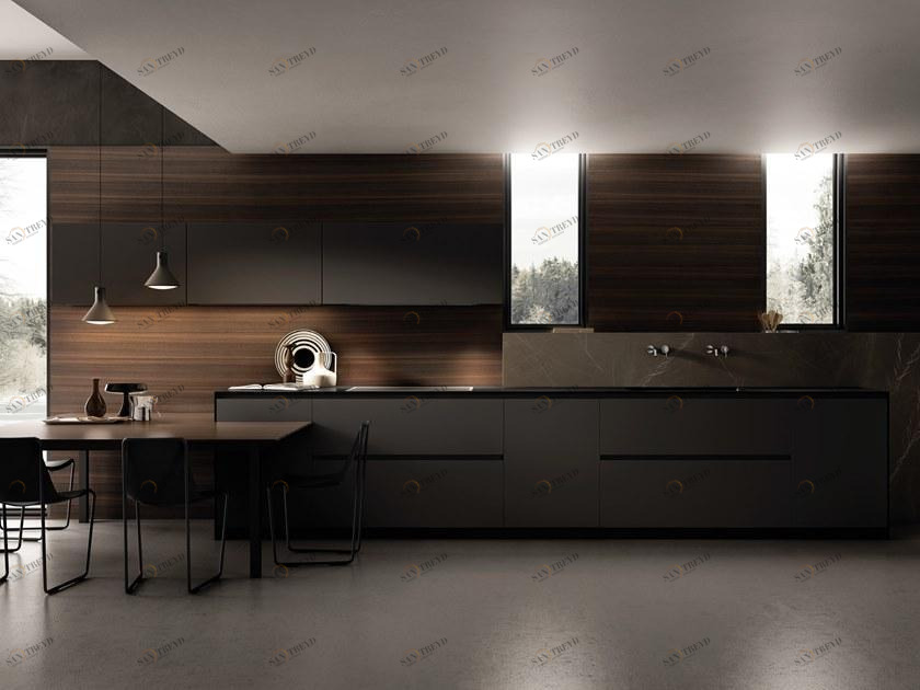 Aster Cucine Линейная лакированная кухня Contempora sun-id-1417650