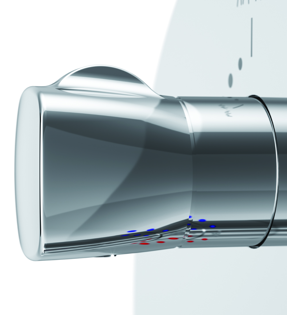 F71A75600 cмеситель д/душа монтируемый в стену с термостатом хром шт. AM.PM Spirit 2.1  - Вид №5