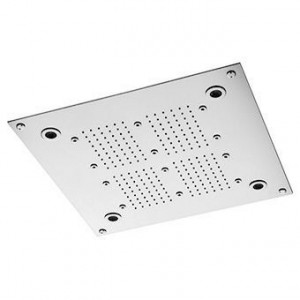 Z94231 Потолочная многофункциональная душевая система из нержавеющей стали 420х420 мм. Форсунки: дождь и туман. Хромотерапия с сенсорным дисплеем. Его нужно комбинировать с двумя запорными кранами. Минимальный требуемый расход: 12 л дождевая струя. / мин.