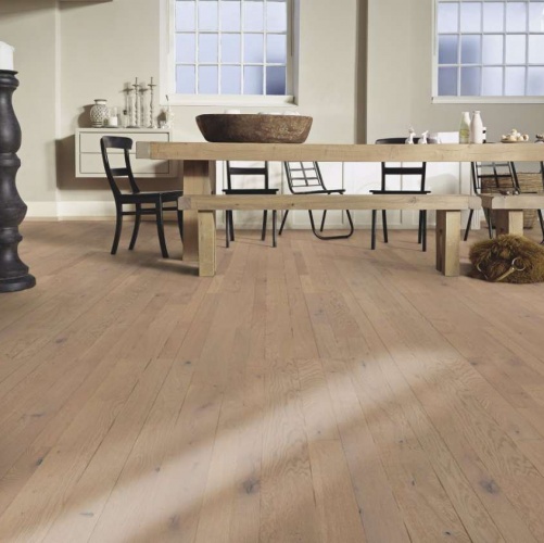 Паркетная доска Meister PС 400 Style Античный серый 8266 Дуб Рустик с брашью (Текстурированная) 2400х255 мм 2300200055 - Вид №4