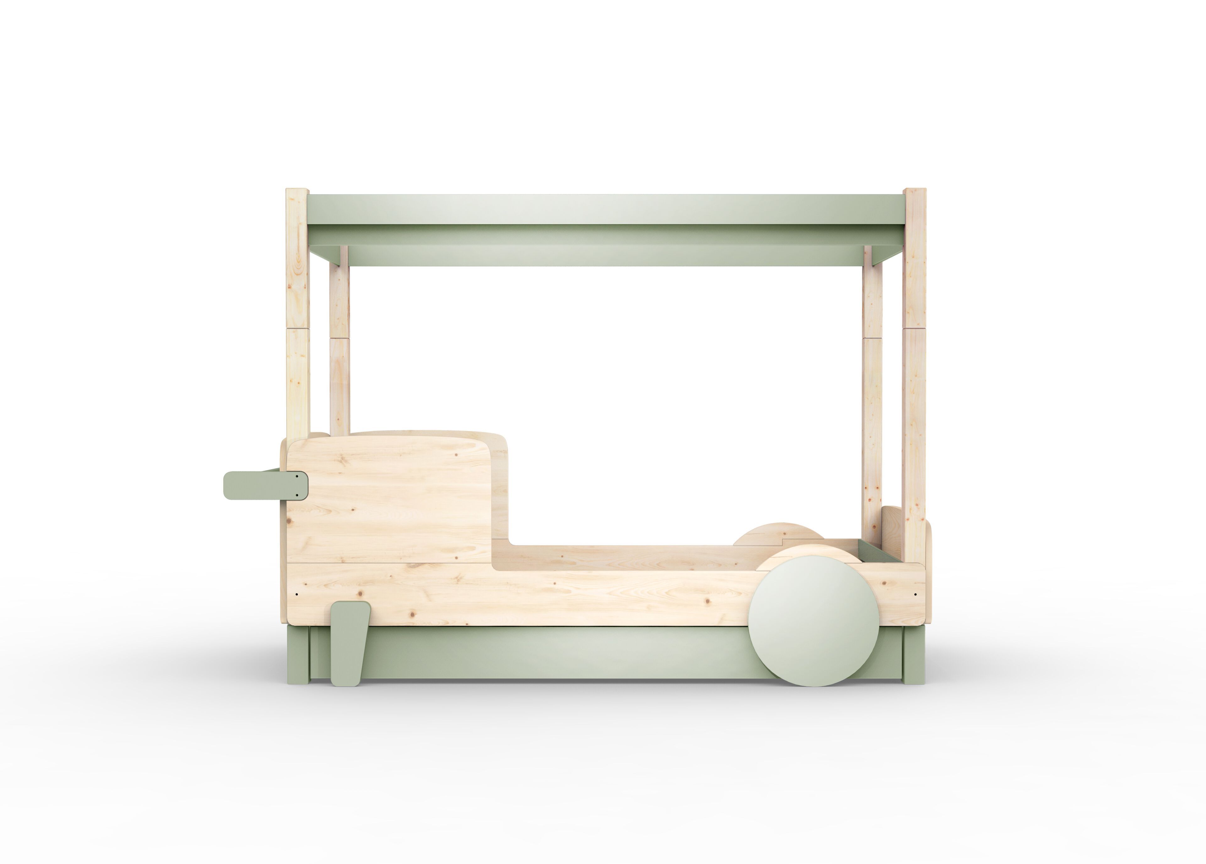 Деревянная выдвижная односпальная кровать с балдахином Mathy by Bols ARCH-00151317 - Вид №19