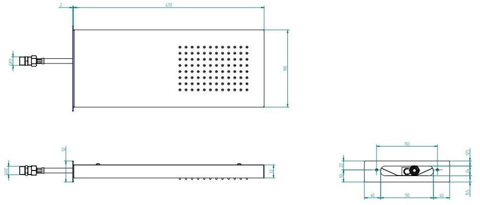 ZAZZERI Настенная хромированная лейка для дождевого душа Shirò Shiro sun-id-1399715 - Вид №2
