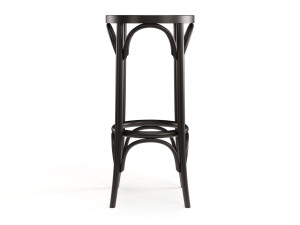 Высокий стул из бука с подставкой для ног