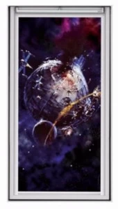 Velux Рулонная штора из полиэстера Blackout Star wars & velux galactic night