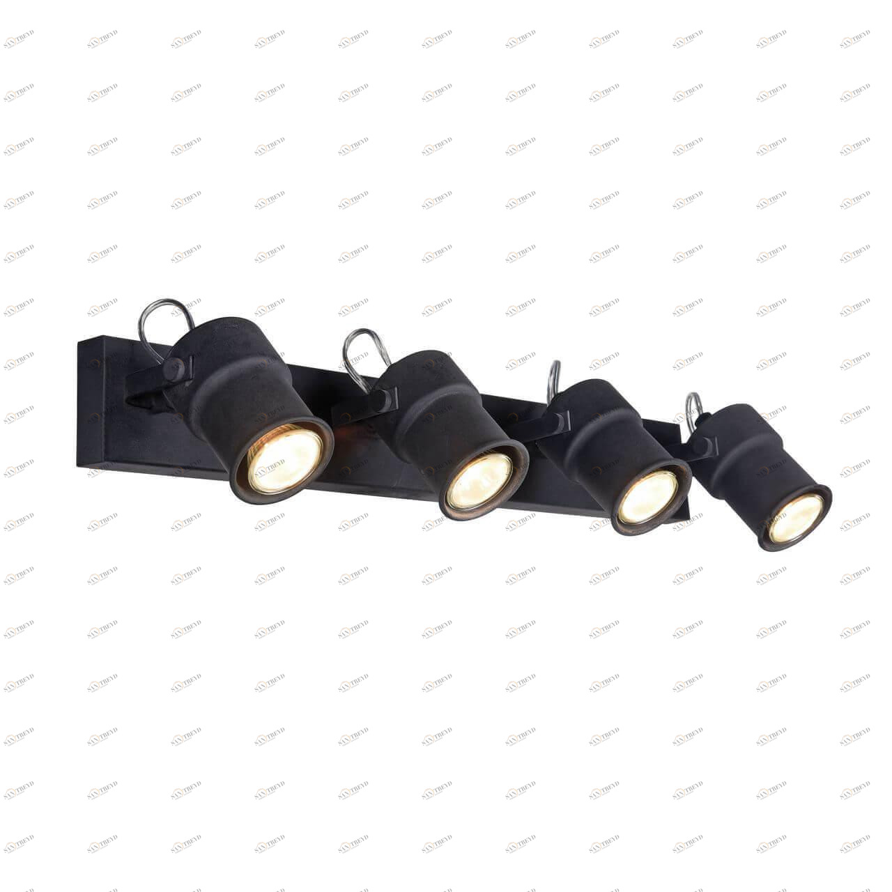 Спот настенный светодиодный на 4 лампы черный Arcu 2026-4W FAVOURITE ARCU BLACK 00-3924286 Черный 