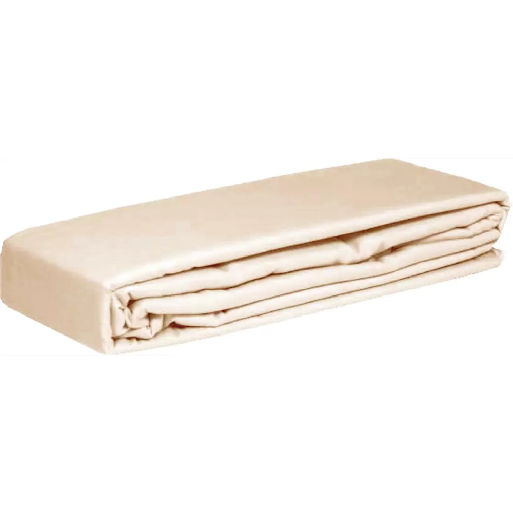 Простыня Cottonika Гамма А 140x200x20 см бязь на резинке бежевый STLM-2183754