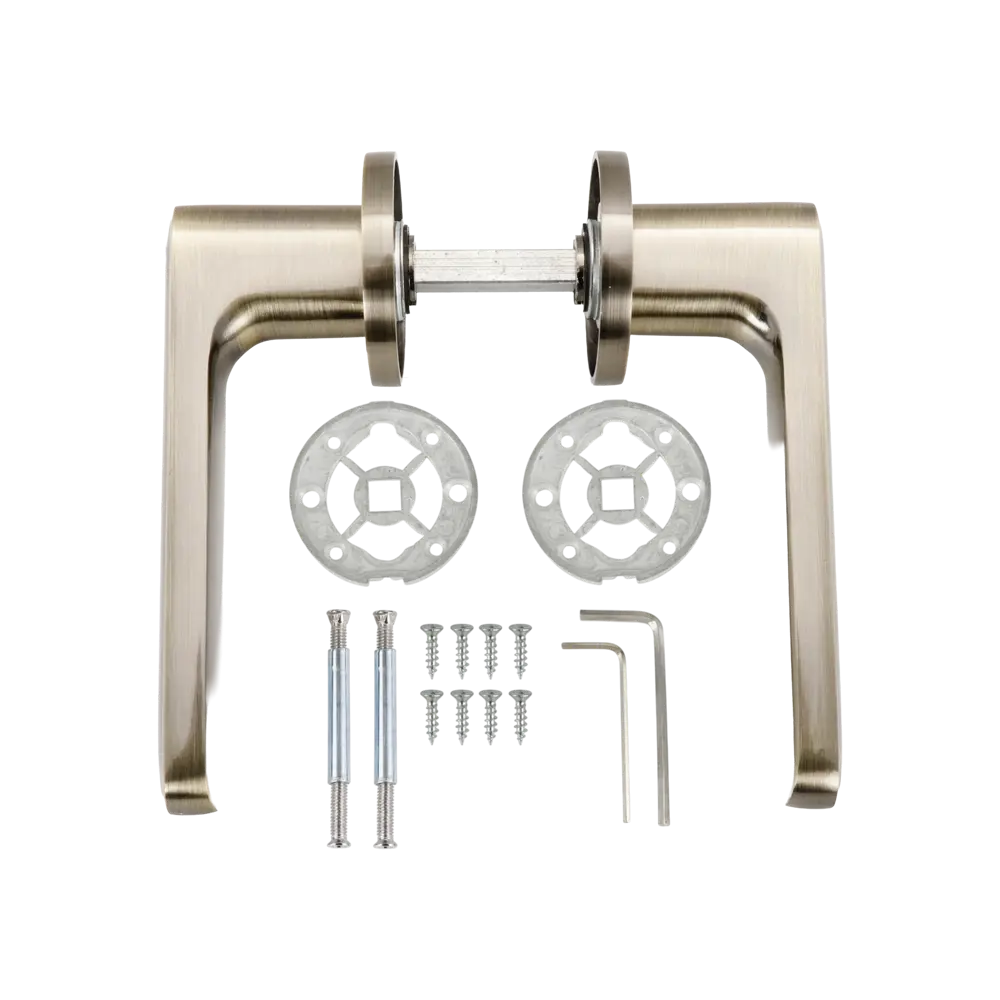 Дверная ручка на розетке Edson EDS-19-R2 без запирания цвет бронза STLM-2031398 - Вид №1