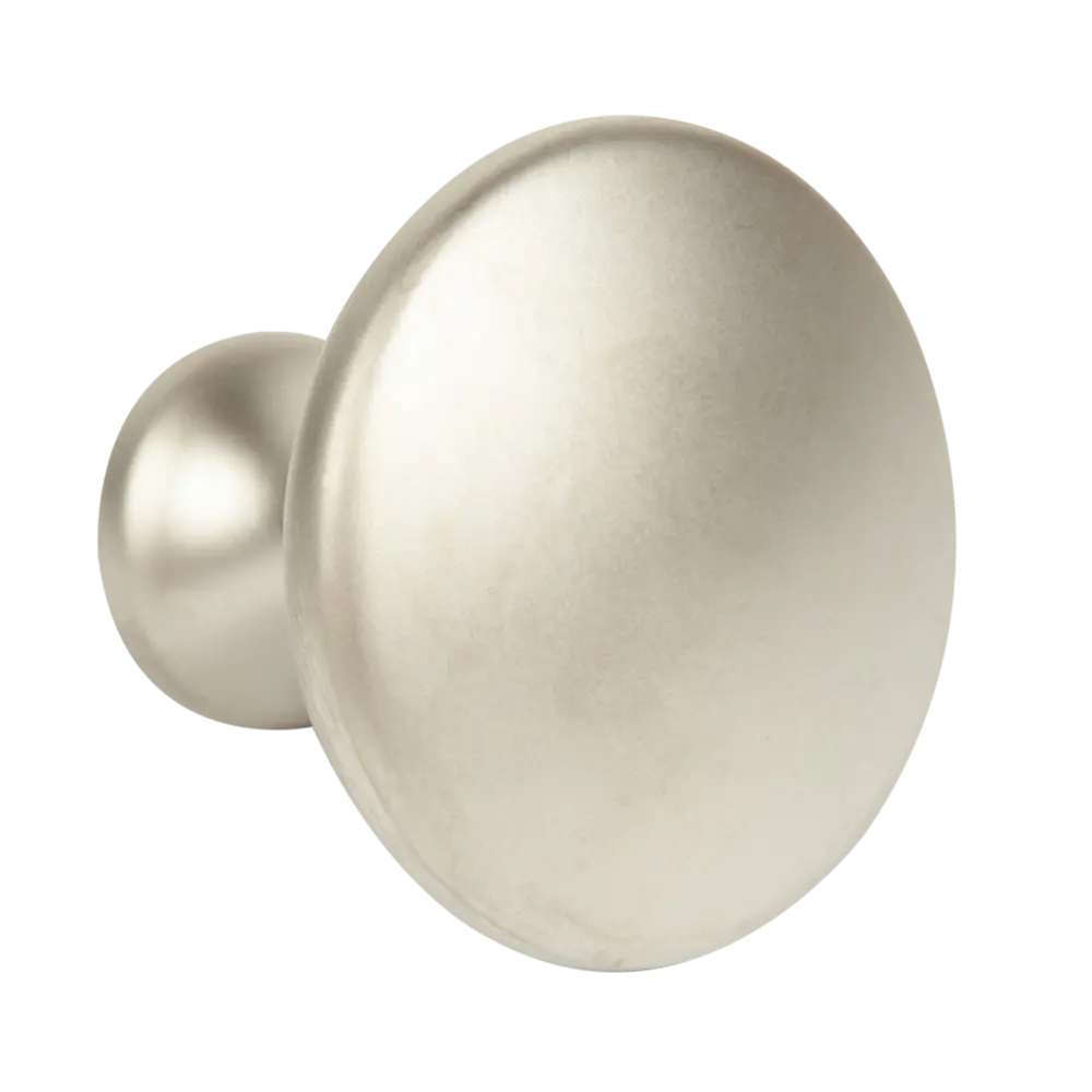 Мебельная ручка-кнопка 161 25x30 мм цвет матовый никель Jet STLM-2146747