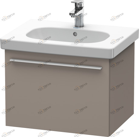 XL605104343 X-Large Тумбочка подвесная Базальт матовый, декор Duravit