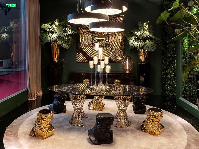 VGnewtrend Овальный стол из мрамора black marquina  7512128.96  - Вид №4