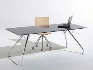 NEWTOM by Ultom Рабочий стол из стекла прямоугольный Prospero