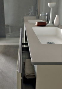 Двойной умывальник milltech со встроенным умывальником