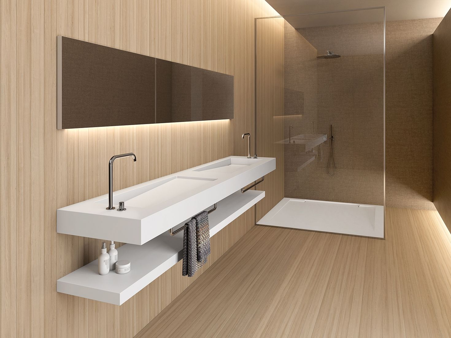 Двойной подвесной умывальник Hidrobox Program ARCH-00112996 - Вид №1