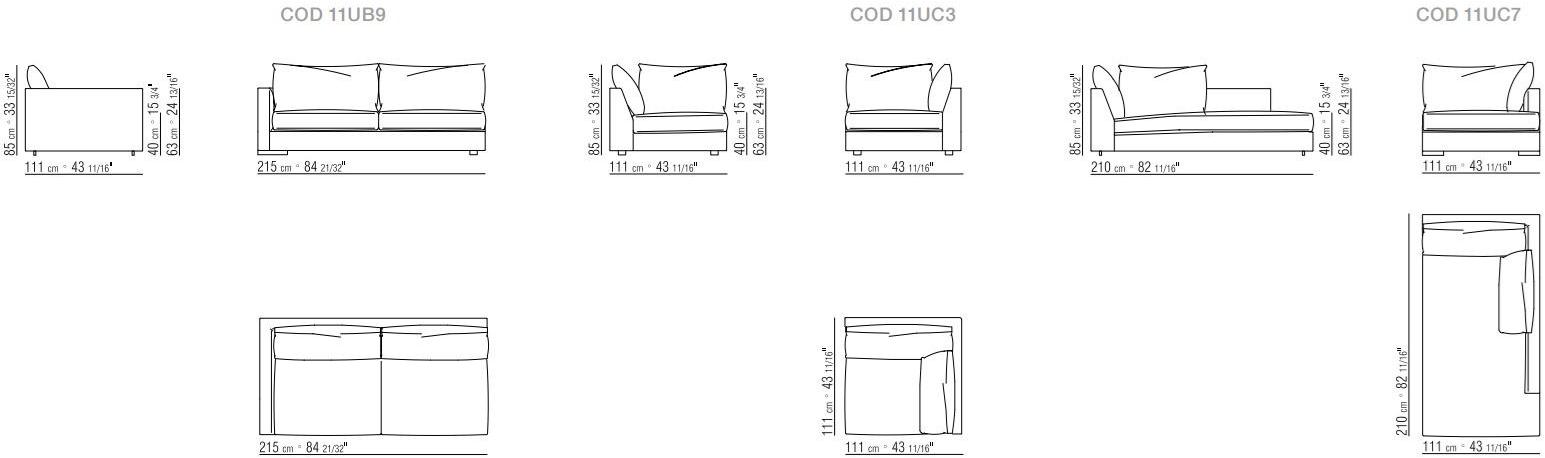Flexform Модульный тканевый диван Magnum sun-id-1512443 - Вид №8