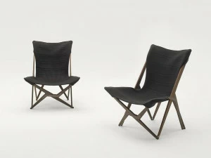 Paola Lenti Складной тканевый шезлонг